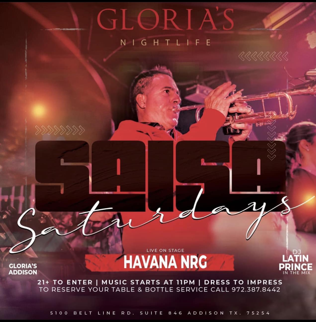 Tropical Night at Glorias – Addison