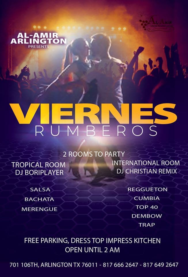 Friday Latin at Al-Amir Arlington