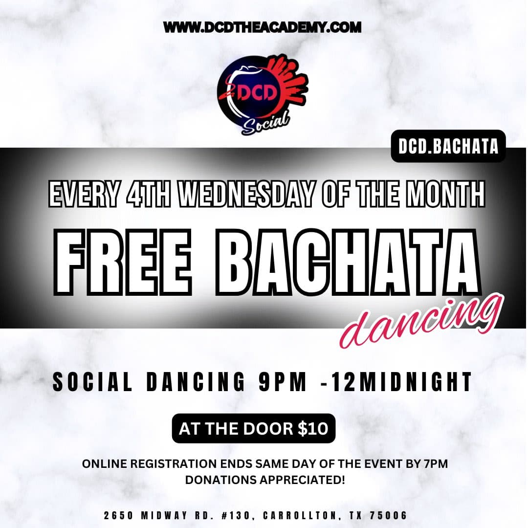 DCD | FREE BACHATA | EVERY 4TH WEDNESDAY