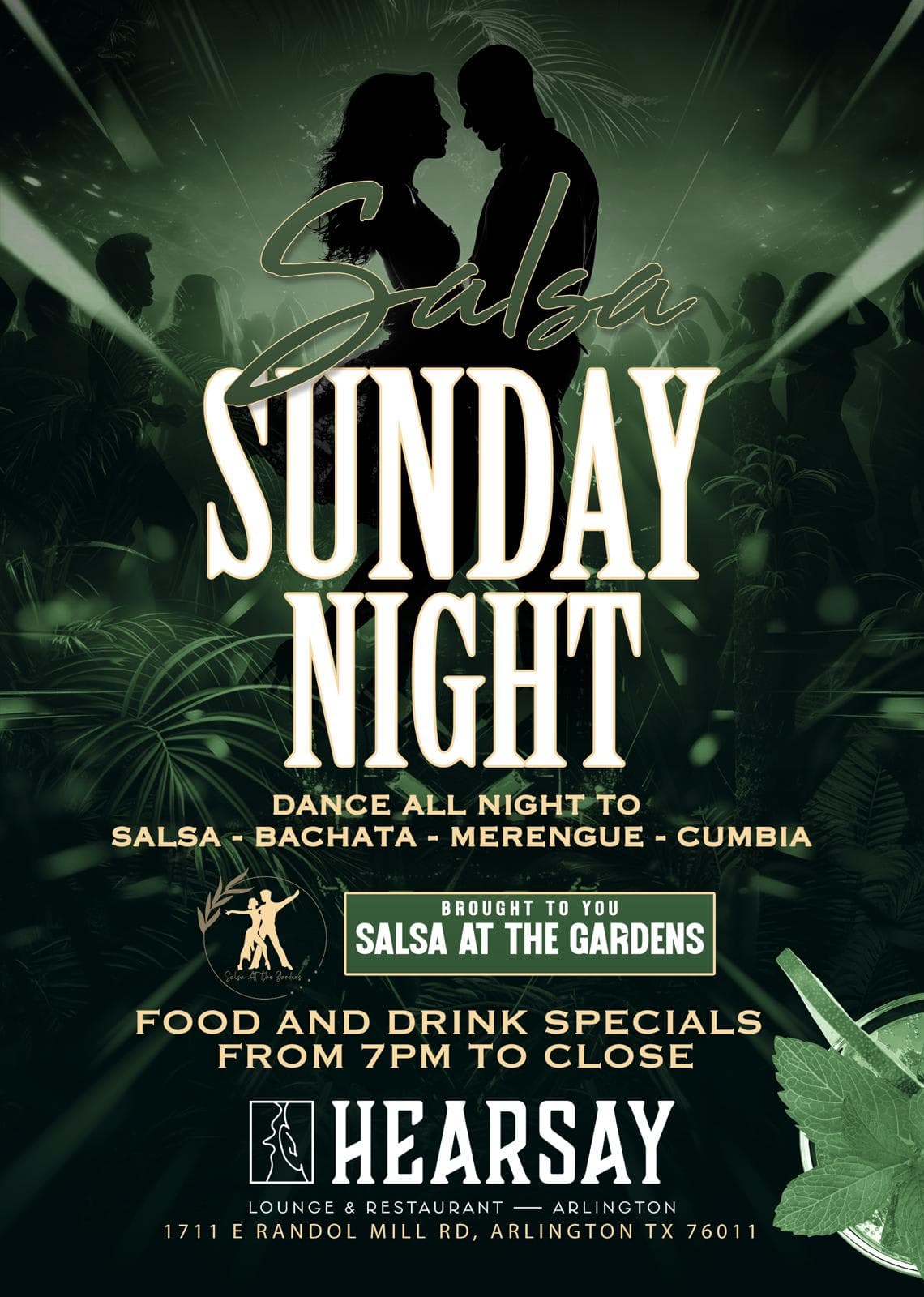 Salsa Sunday Night at Hearsay Arlington